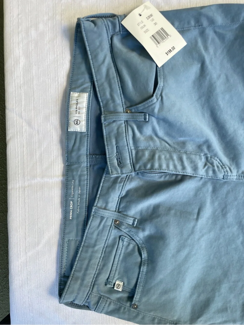 AG Adriano Goldschmied Prima Crop jeans light blue Size 30
